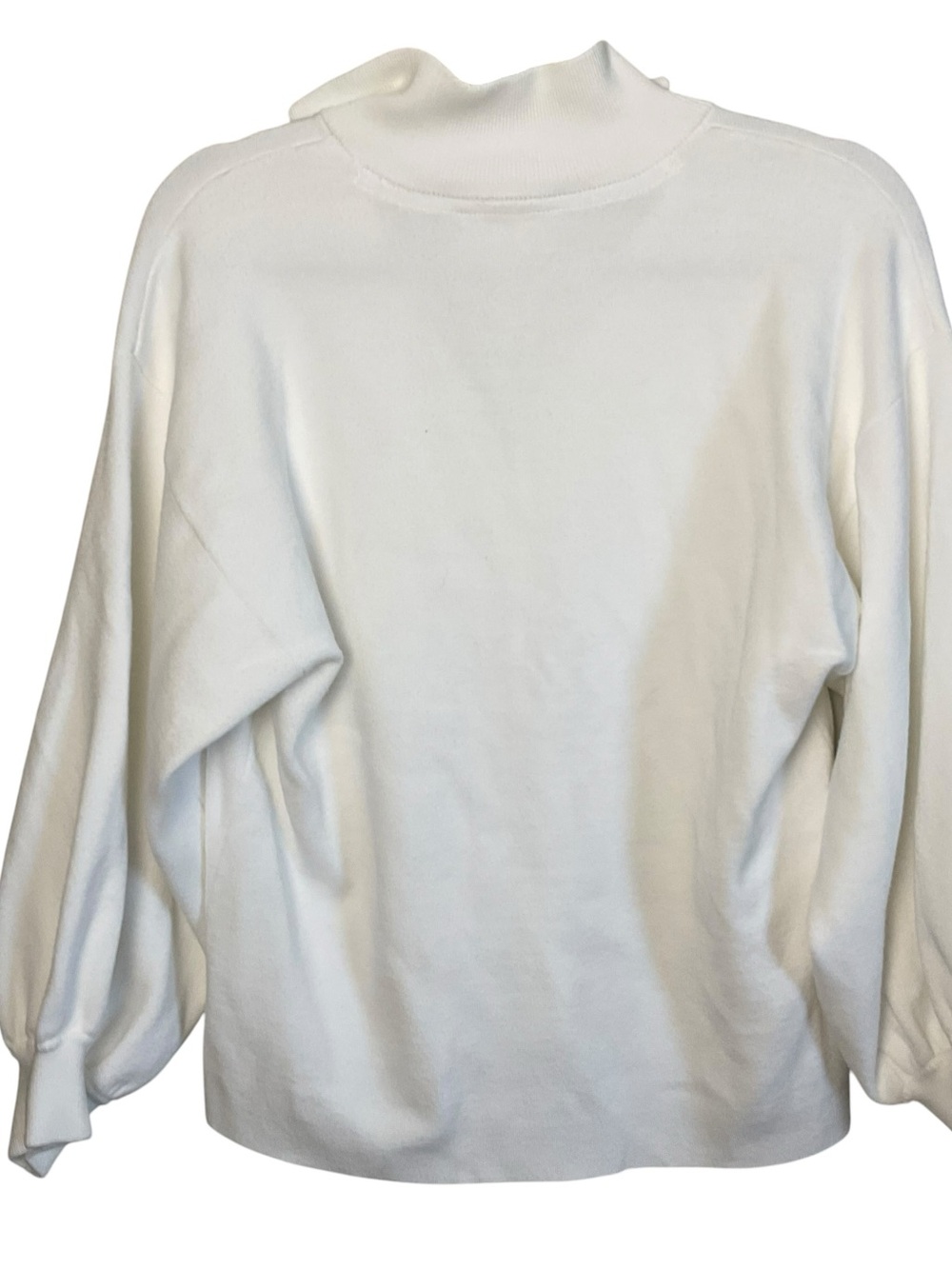 Emily McCarthy Elegant White V-Neck Women's Sweater - Picture 4 of 7